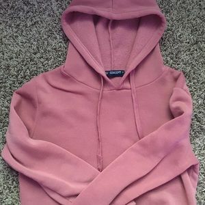 a Brandy Melville style cropped hoodie